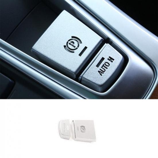 Fit For BMW X5 X6 F15 2014-2018 Silver Aluminum Electronic Handbrake Panel Trim