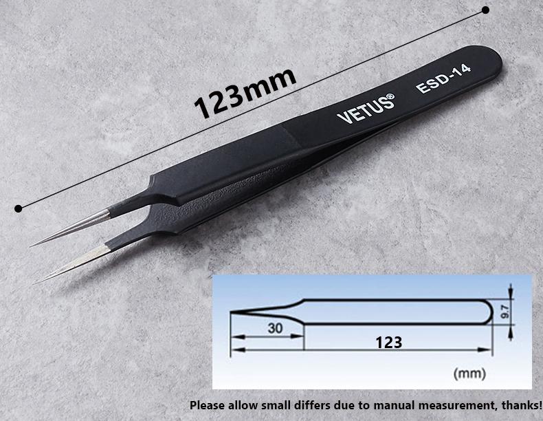 1Pcs Good Quality Stainless Steel Multi Kind Tweezers Anti-static for Beads Diamond etc Jewelry Accessories Tools
