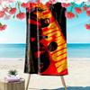 Giant Beach Towel with Pulp Fiction Movie Poster Print, Quick Dry Microfiber, Soft Absorbent, for Movie Fan Gift