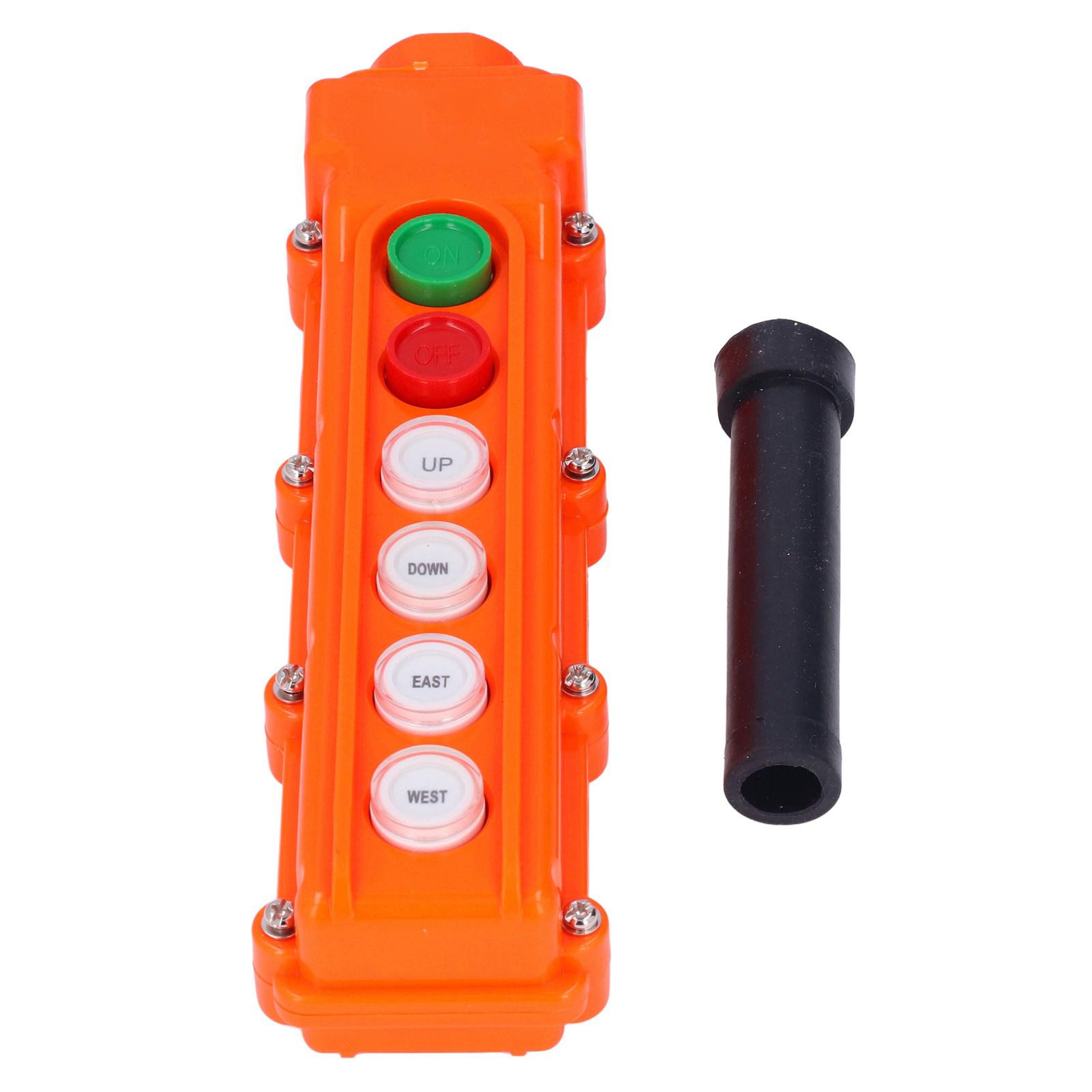 

Crane Controller Hoist Remote Control Station Push Button Switch 6 Ways COB62A 220V500V