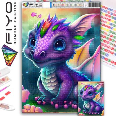 DIY Full Round Diamond Painting Cross Stitch 3D Animal Art Style Home Scene Decorative Diamond Painting 5d Diamond Art Painting