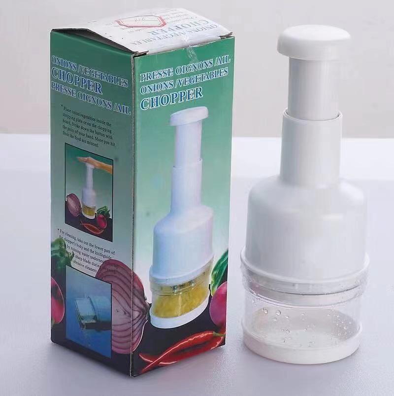 Pat-Pat Multi-Functional Stainless Steel Manual Garlic Chopper and Vegetable Cutter