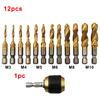For Hand Drills Hex Shank Taps HSS 4341 Material Hexagonal Handle Power Tools Accessories Spiral Groove Design
