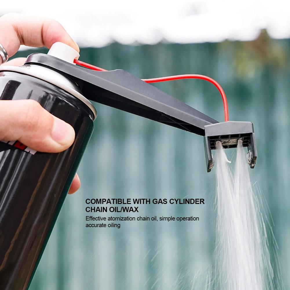 Motorcycle Chain Oiler Spray Gear Kit Motorcycle Chain Lube Applicator Mess-Free Chain Wax Chain Cleaner Attachment