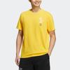 Adidas Neo Geometric Logo Print Sports T-Shirt Men Tops Solar-Yellow HD7270