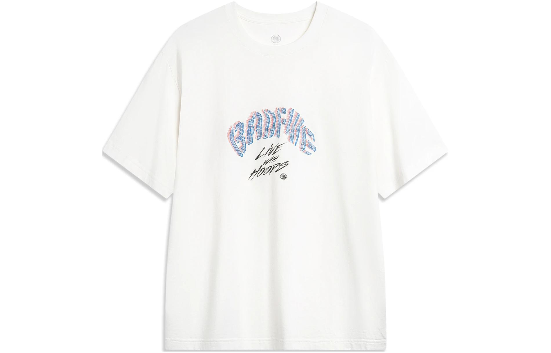 Li Ning BADFIVE T Shirt Men s Ivory AHSU427-2 L