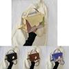 Stylish Small Square Bag For Autumn Trendy Color Block Shoulder Tote In Black Brown Blue Yellow