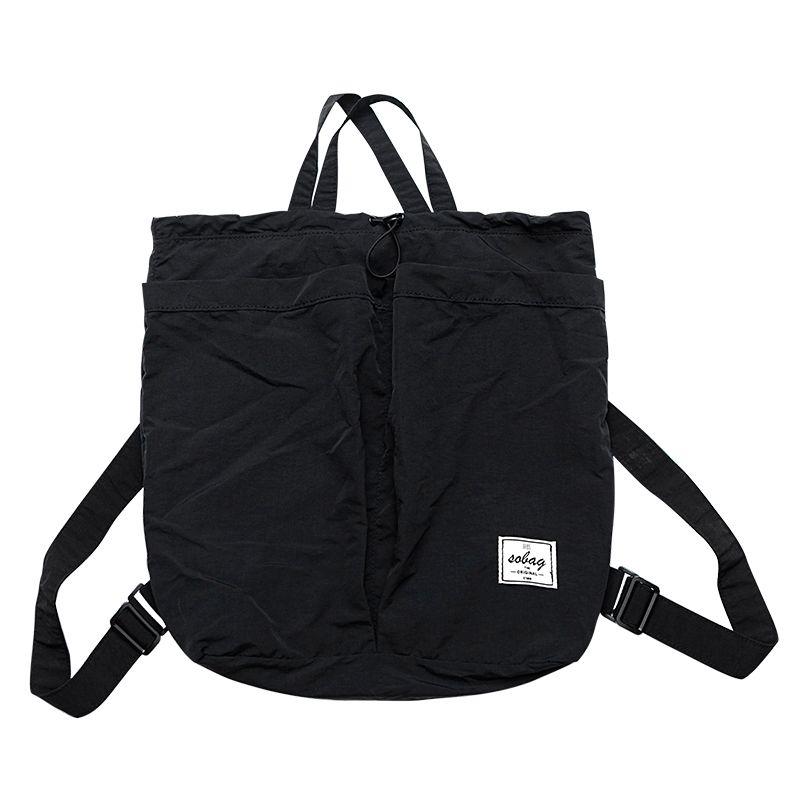 

Sobag Casual Backpack Women s Lazy Nylon Cloth Black