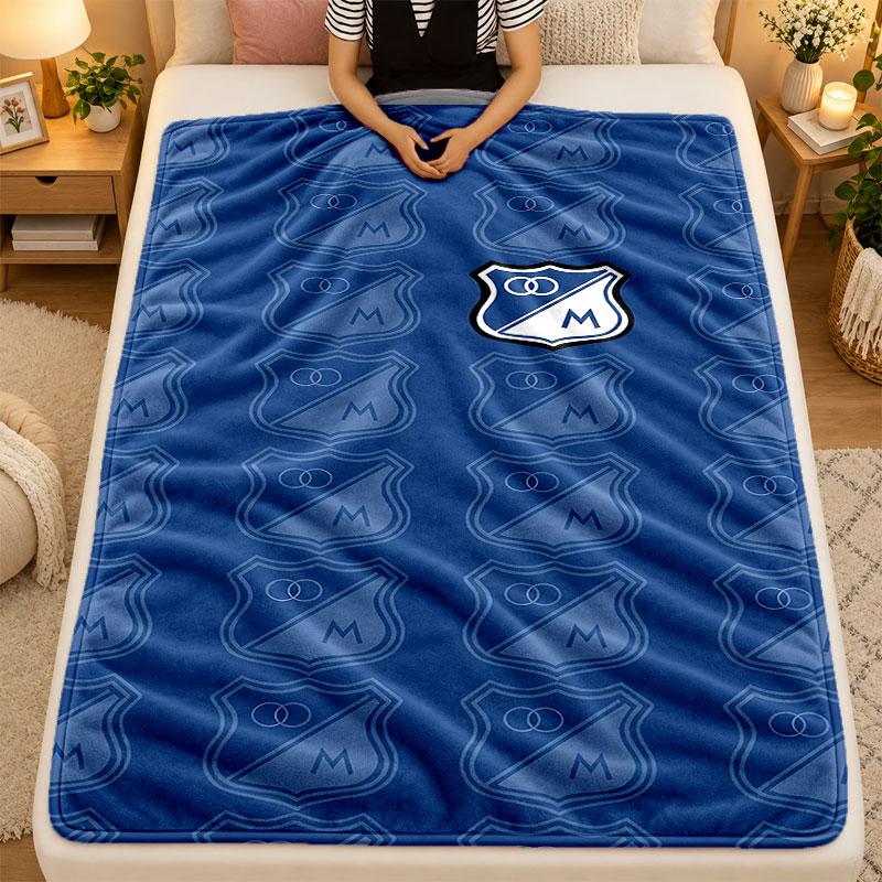 Flannel BlanketMillonarios Warm Soft Throw Blanket for Indoor Sofa Bed Living Room Use