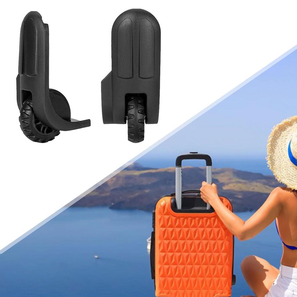 2x Replacement Luggage Wheels Versatile Rolling Swivel for Shopping Carts