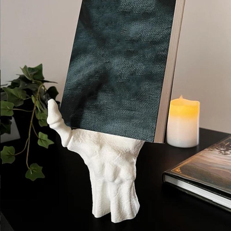 Hand Display Stand for Table, Shelf, or Entryway Use, Skeletal Style Holder for Collectibles and Daily Use Display