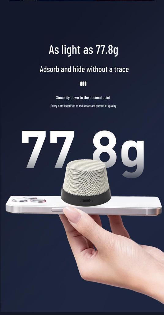 Magnetic Bluetooth Mini Speaker & Phone Holder with High-Quality Subwoofer