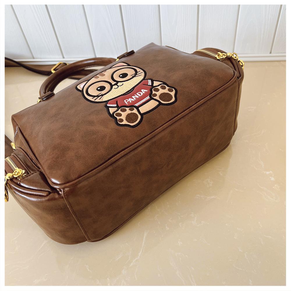 BEIBAOBAO New Design Versatile Women's Handbags Fashionable Foreign Style Ladies Tote Bag Cute Cartoon Single Shoulder Bag High Sense PU Messenger Bag