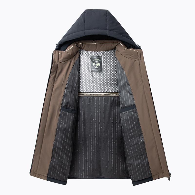 Down Jacket Men's Autumn and Winter New 90 White Duck Down Hooded Down Jacket Men's Warm Casual Down Jacket