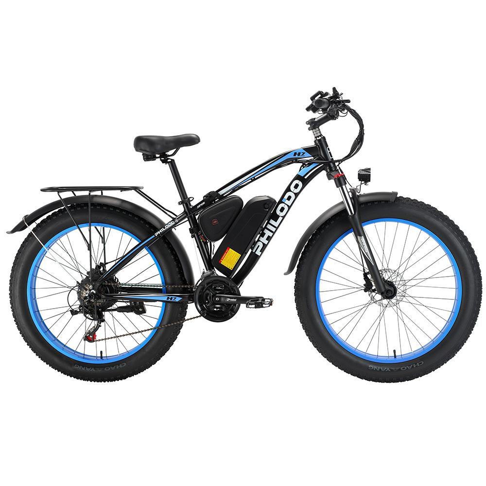 Electric Bike All Terrain Philodo H7 Pro 26" 1000W Motor 21 Speed Adult Electric Bicycle 48V 17.5AH Fat Tire Max Load 150Kg