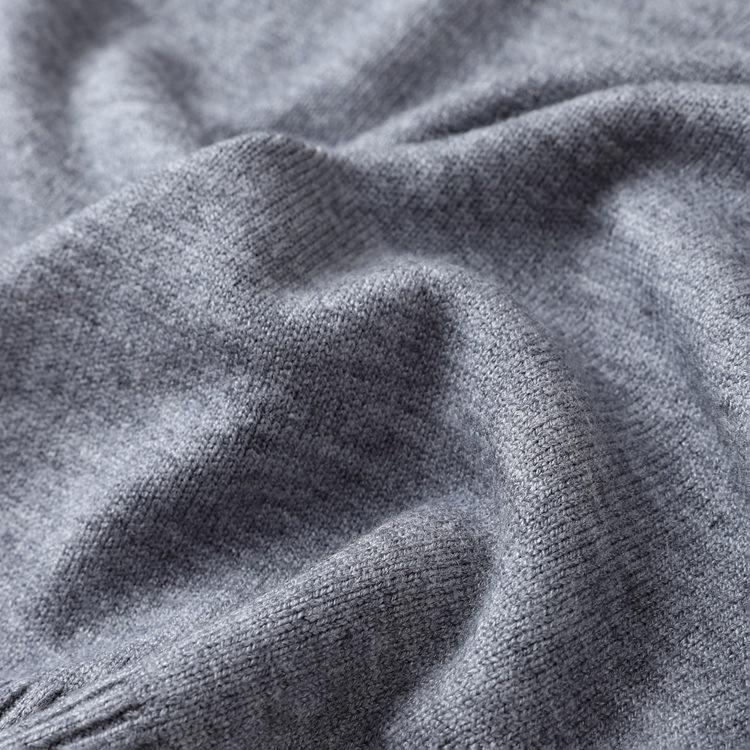 Men's Winter Thick Knit Polo Collar Sweater for Middle-Aged & Elderly