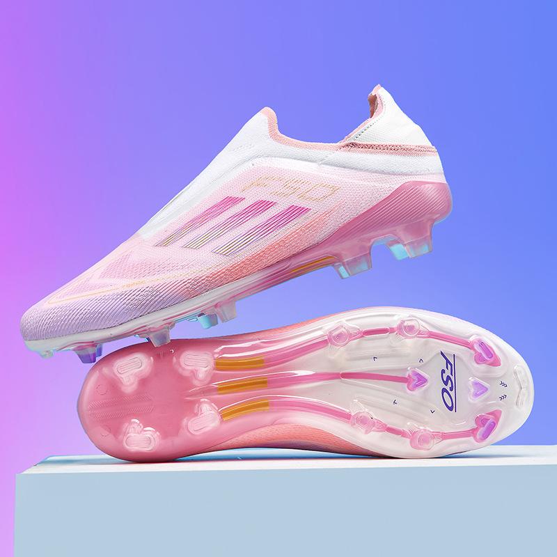 European Cup F50 Football Shoes Boys and Girls Youth Students Long Nails Grass Broken Nails Competition Training Shoes
