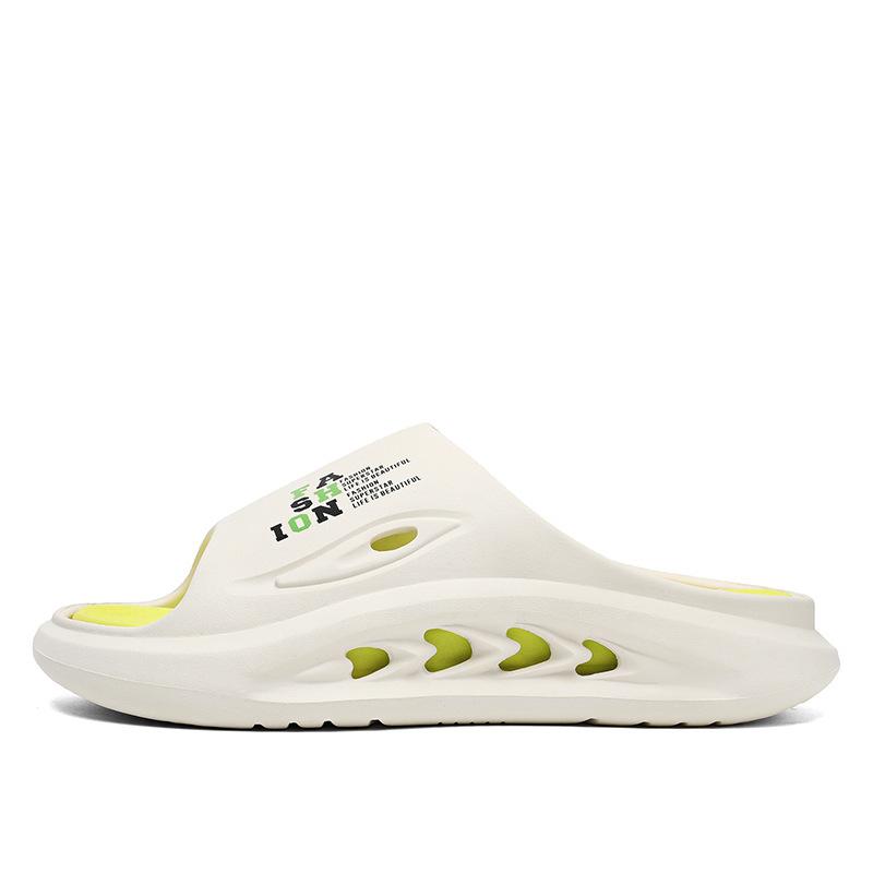 

Тапочки мужские летние новые цвета соответствующие большие размеры сандалии с толстой подошвой полые удобные повседневные пляжные туфли мужская мода 39