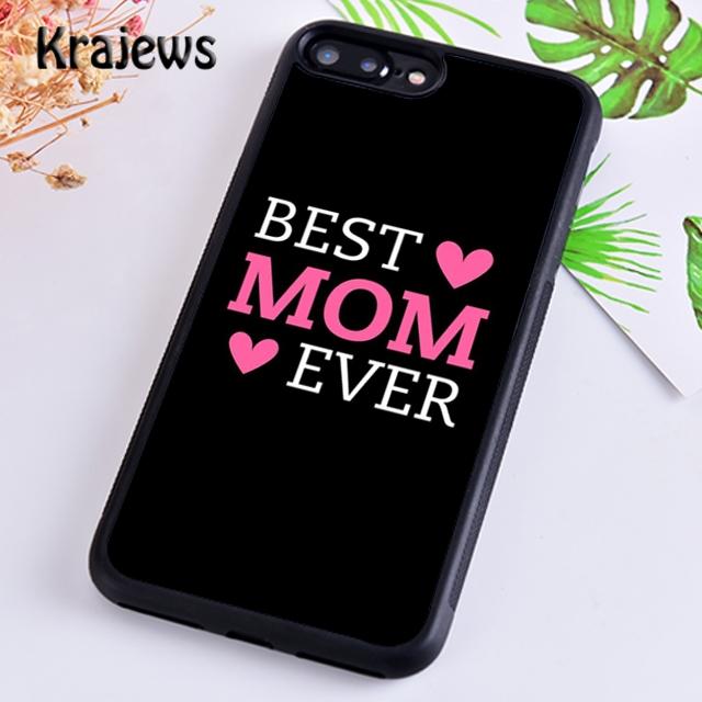 Krajews Best Mom ever In The World Phone Case Cover For iPhone 17 Air 16 15 14 plus 11 12 13 pro max coque Fundas