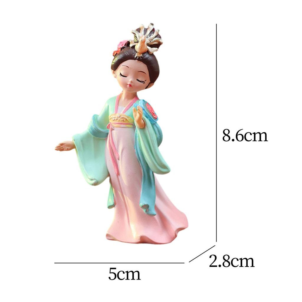 Chinese Beauty Statue Desk Chinese History Woman Figurine for Gift Party Bar