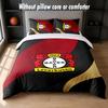 Bayer Leverkusen Football Design Bed Bedding Set 1 Duvet Cover + 2 Pillowcases Soft Breathable Household Bed Linens