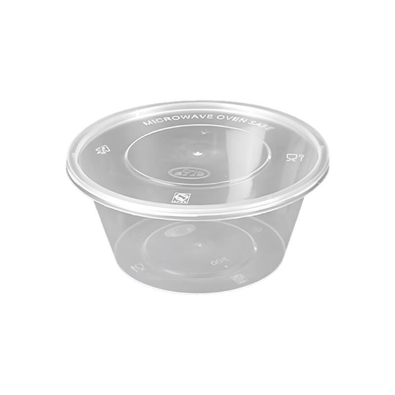 800ml Round Disposable Transparent Takeout Container