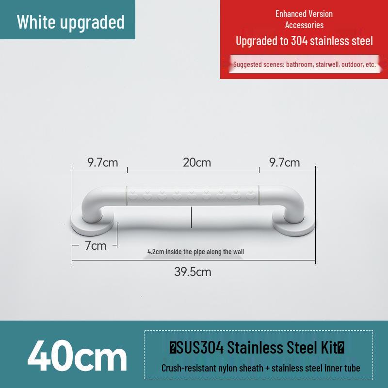Stainless Steel Bathroom Handrail for Disabled, Elderly, and Pregnant Women