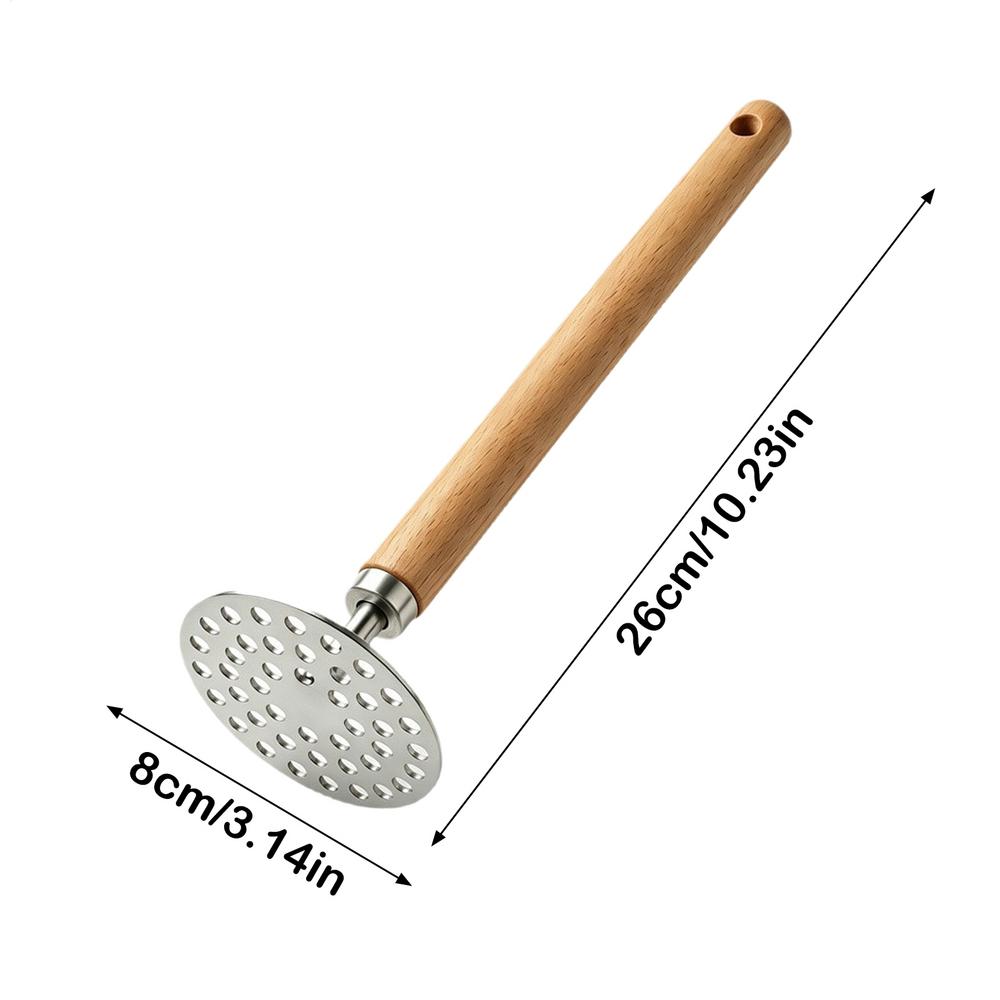 Potato Masher Stainless Steel Potato Ricer Kitchen Vegetable Masher With Non-Slip Handle Fruit Juicer Kitchen Gadgets 3