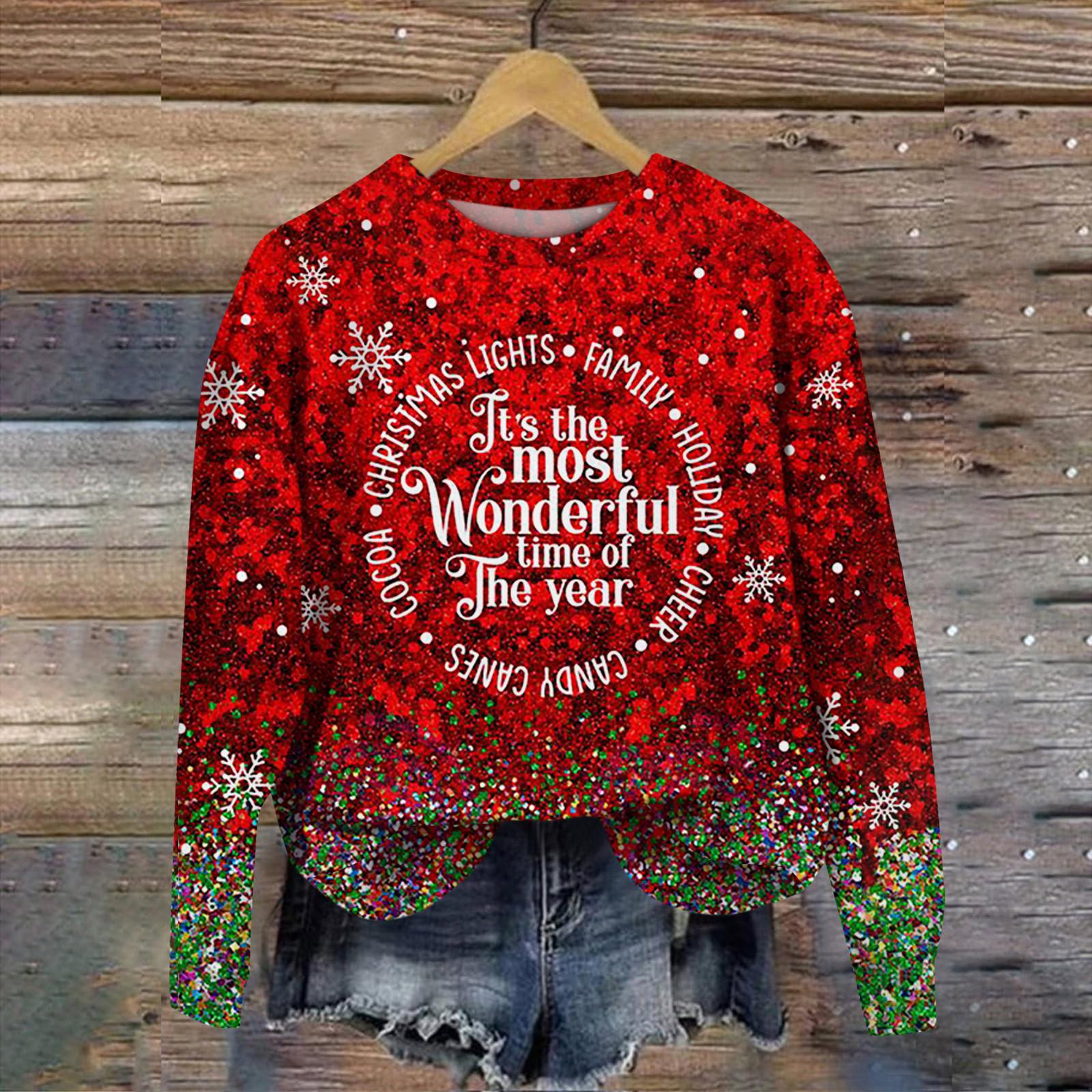 

Женские зимние топы, женская толстовка с длинным рукавом, повседневная, с круглым вырезом, свободный крой, флисовые топы Pollover XXL винный