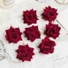 10Pcs Artificial Flowers for Scrapbook New 's Decortion Wedding Outdoor Garden Christmas Home Candy Box Flannel Rolled Roses