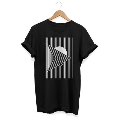 90er Abstraktes Shirt, Minimalistisches T-Shirt, Künstlerisches T-Shirt, Geometrische Kunst Top, Moderne Kunst