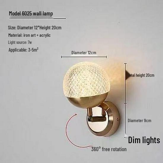 

Minimalist Luxury Wall Lamp for Bedroom, Living Room, Corridor, Aisle, Hotel, or Staircase