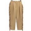 CLANE Fringe Tapered Pants 1 Beige Women Used