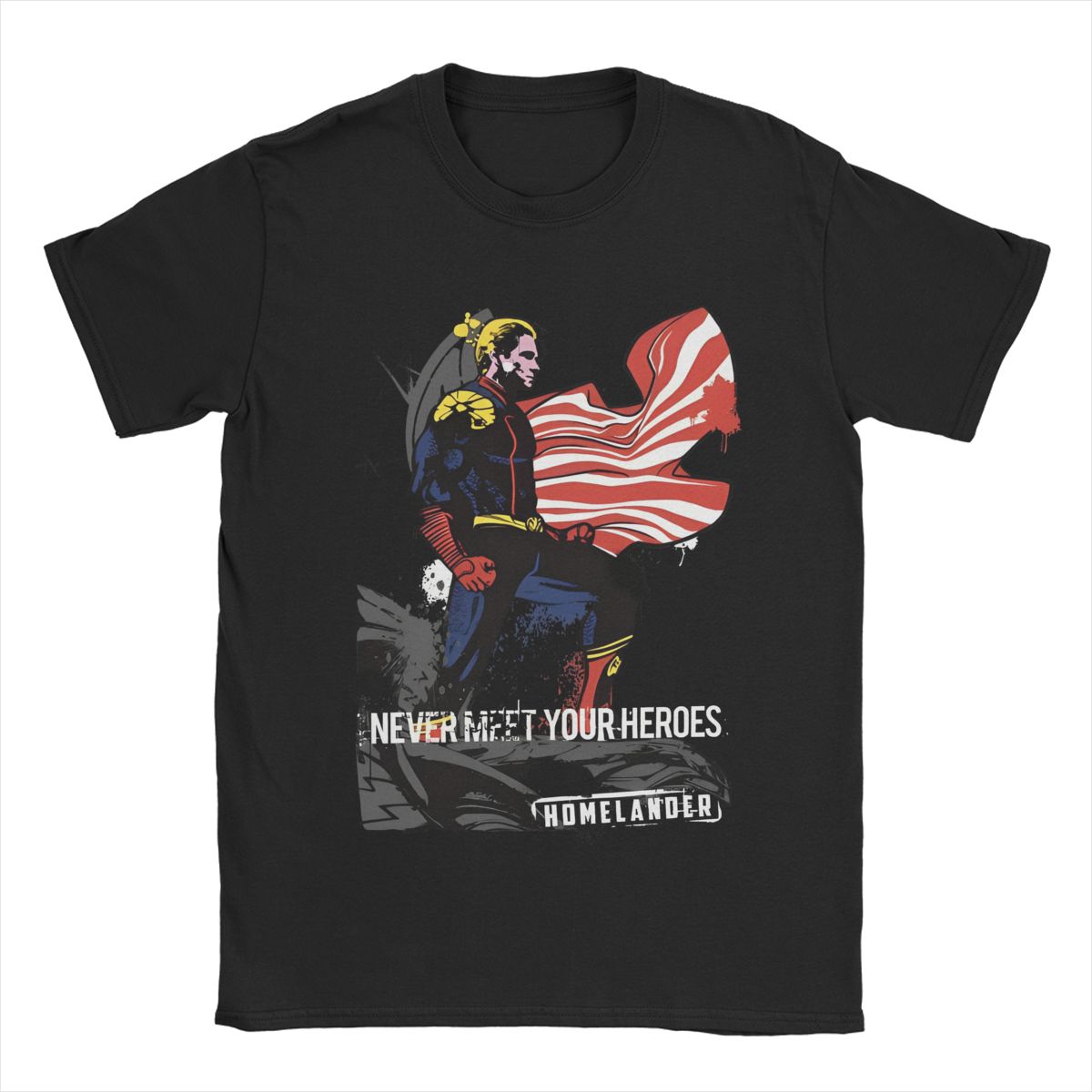 

Unisex Women Homelander The Boys Graphic Printed Tee Shirt Apparel Vintage pure Cotton T Shirt Clothing Graphic Printing Tee L