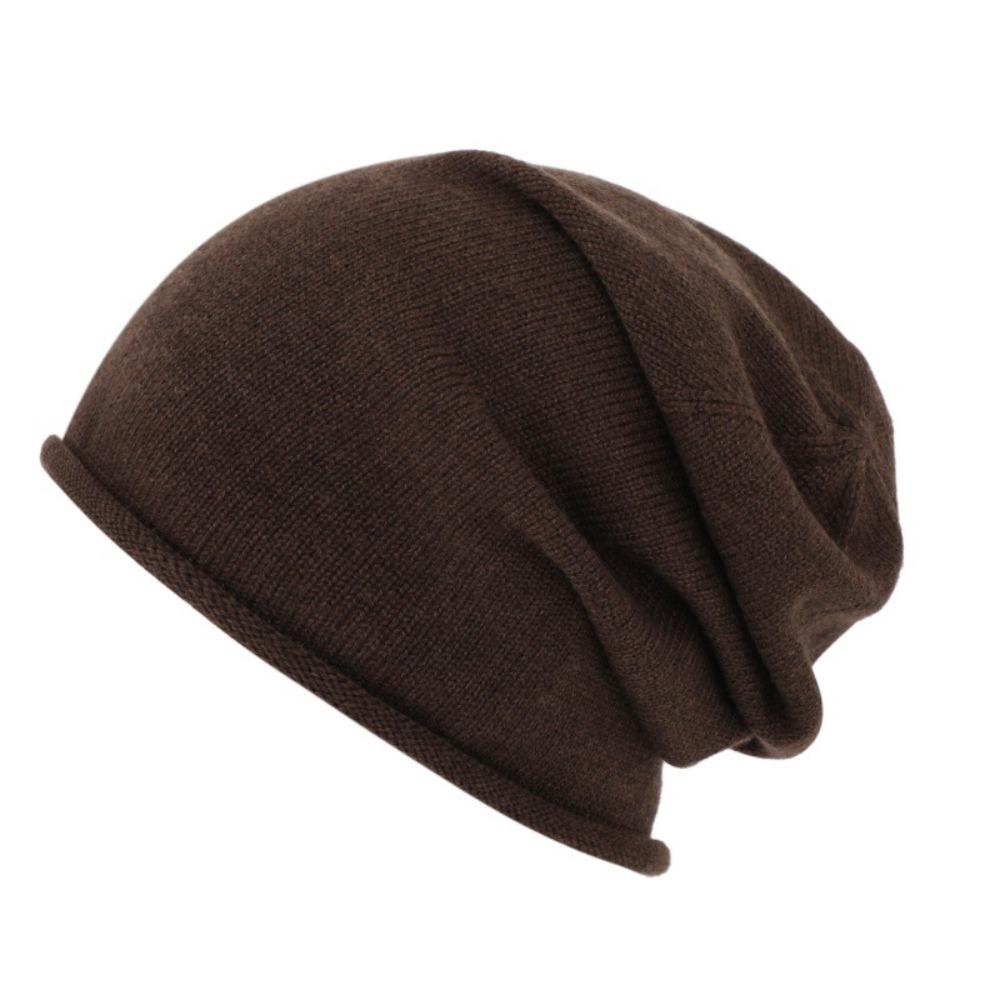 Fashion Soft Slouchy Beanie Hat Fleece Lined Thickened Cashmere Beanie Oversized Baggy Windproof Knit Hat Casual Wear