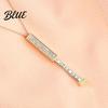 Love Necklace with Hidden Message I You Secret Slider Adjustable