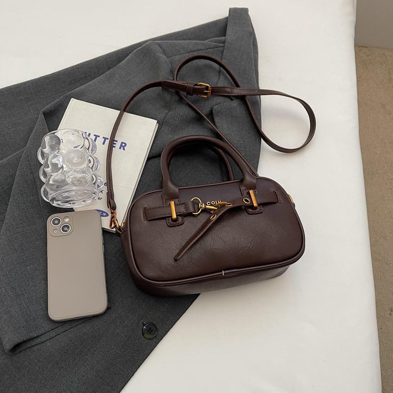 Ladies' fashionable small handbag retro shoulder bag casual crossbody bag pillow bag zipper women's bag