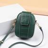 Mobile phone bag women's autumn and winter new trendy leather mini small bag versatile vertical key messenger bag
