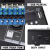 48V Portable Bluetooth 6-Channels Mixing Console Audio Mixer w/USB DJ Sound Mixing Console MP3 Jack Amplifier Karaoke