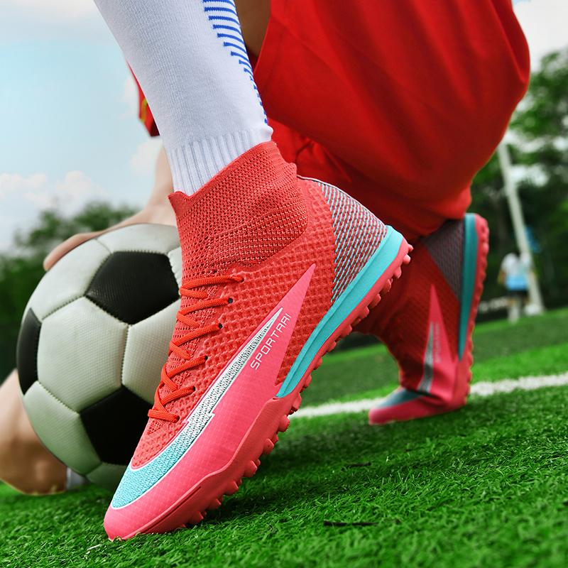 Men TF Football Boots Sneakers Indoor Comfortable High Quality Training Male Football Shoes Non Slip Sport Football Shoes Match