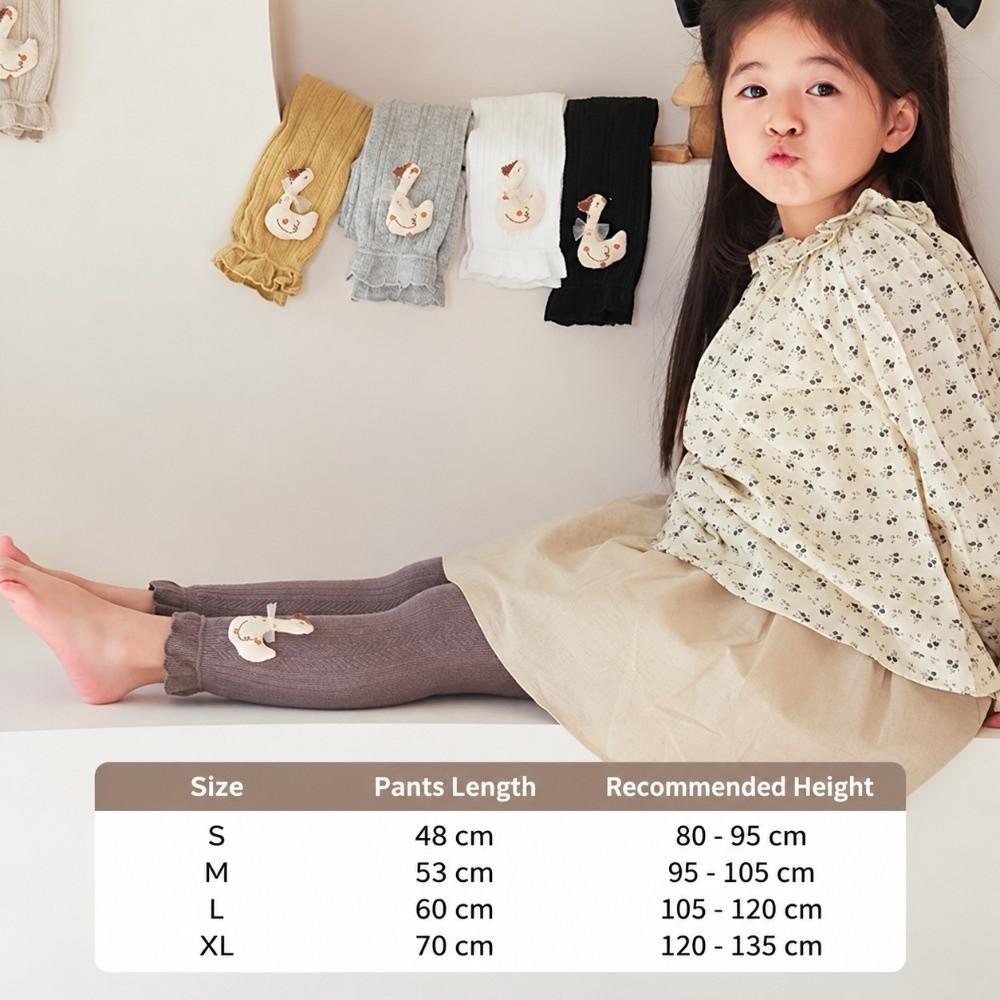 Elastic Waistband Kids Cotton Legging Thin Cotton Lace Trim Tight New Girls Footless Tight Girls