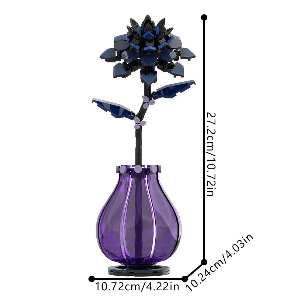 

MOC Red Dahlia Flower Building Blocks Model Dahlia Tianzhu Peony Plant Flower Bricks Toys Romantic Valentine s Day Couple Gifts