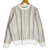 TK TAKEO KIKUCHI Stripe Long Sleeve Knit Beige Mens F Used