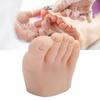Tattoo Practice Fake Foot Model Medium Skin Color Nail Art Training Display Silicone Half Foot Model Right