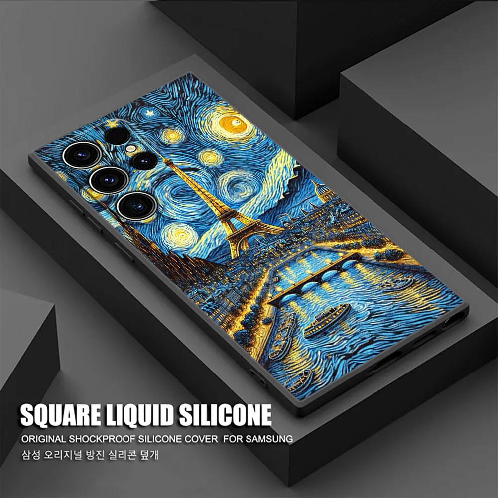 Interessante Custodia Arte di Van Gogh S26Ultra per Samsung Galaxy S26 S25 S24 S23 S20 S21 FE S22 Ultra S26 Plus 5G Custodia Morbida per Telefono