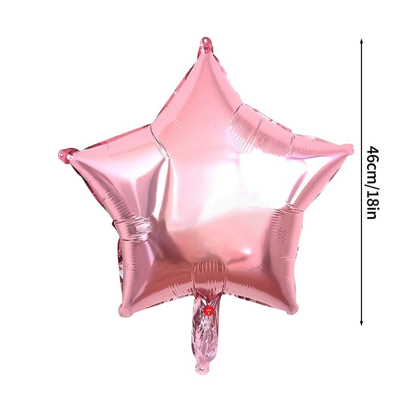 Star Heart Shape Balloon Birthday Party Ballon for Kid Girl Cute Number Aluminum Film Ballons Baby Shower Wedding  Party Gifts