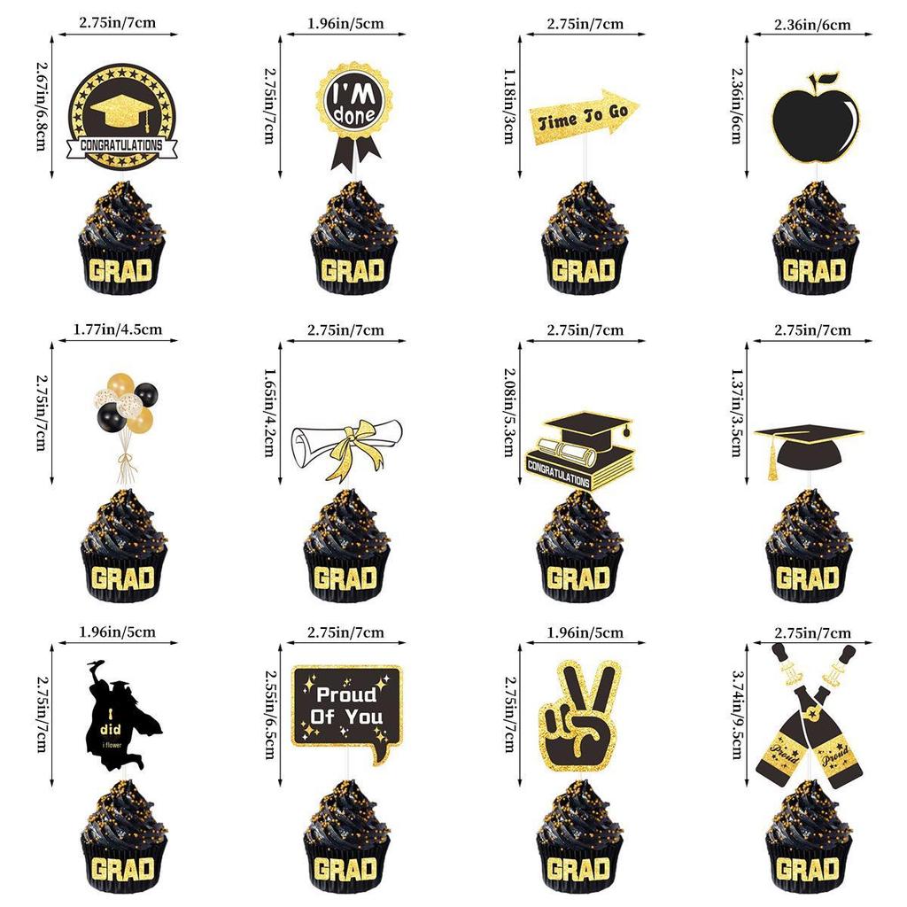 2026 Graduation Party Decoration Set: Banner & Cap Balloon
