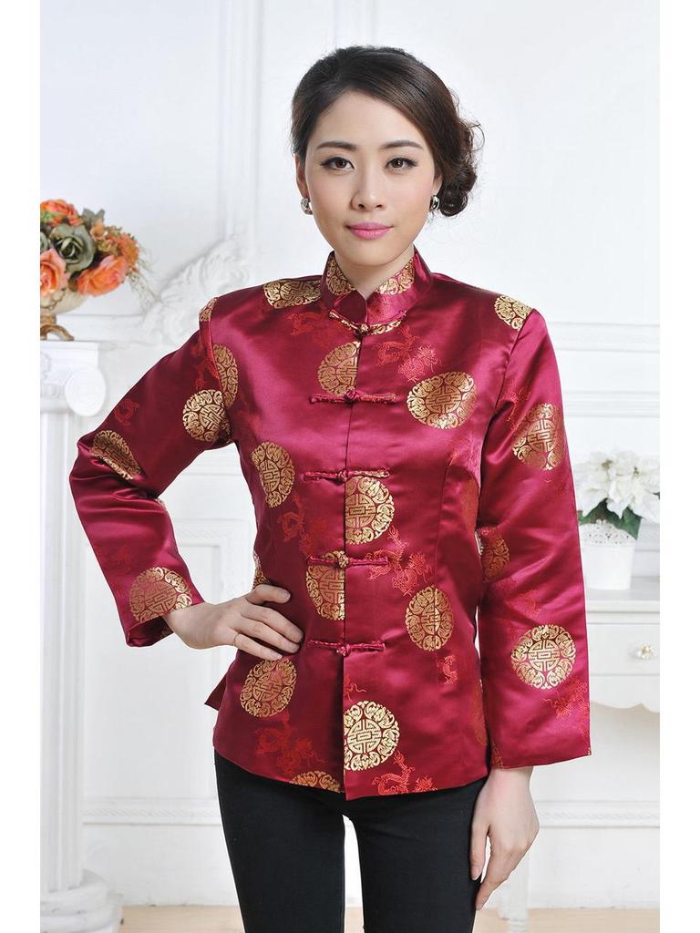 Men's Chinese Style Tang Suit: Long-Sleeved Festive Coat for Spring and Autumn - Ideal for Middle-Aged and Elderly Performances or Photos.