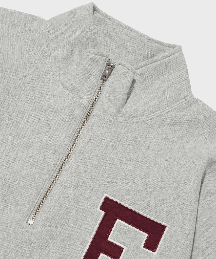 Champion Reverse Weave Blu-Tack Loose Fit Half Zip Sweatshirt Normal Grey
