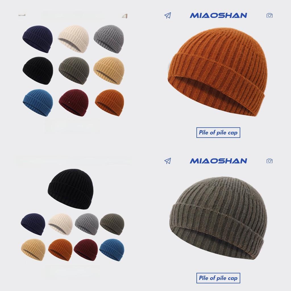 Warm Cotton Knit Beanie For Men And Women Trendy Solid Colors For Winter